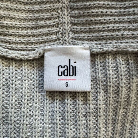 Cabi Grey Exhale Long Line Sweater Cardigan #5445 Size Small - Picture 7 of 9